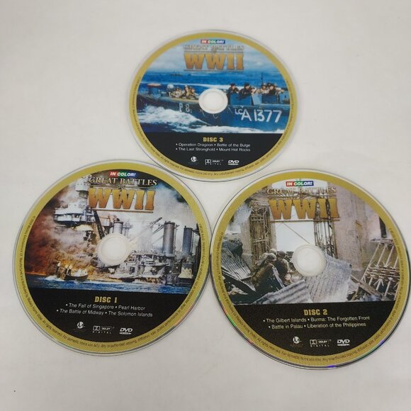 Great Battles of WWII - DVD 2009, Collectors Tin Box Set, 3 discs, War History - Picture 7 of 8